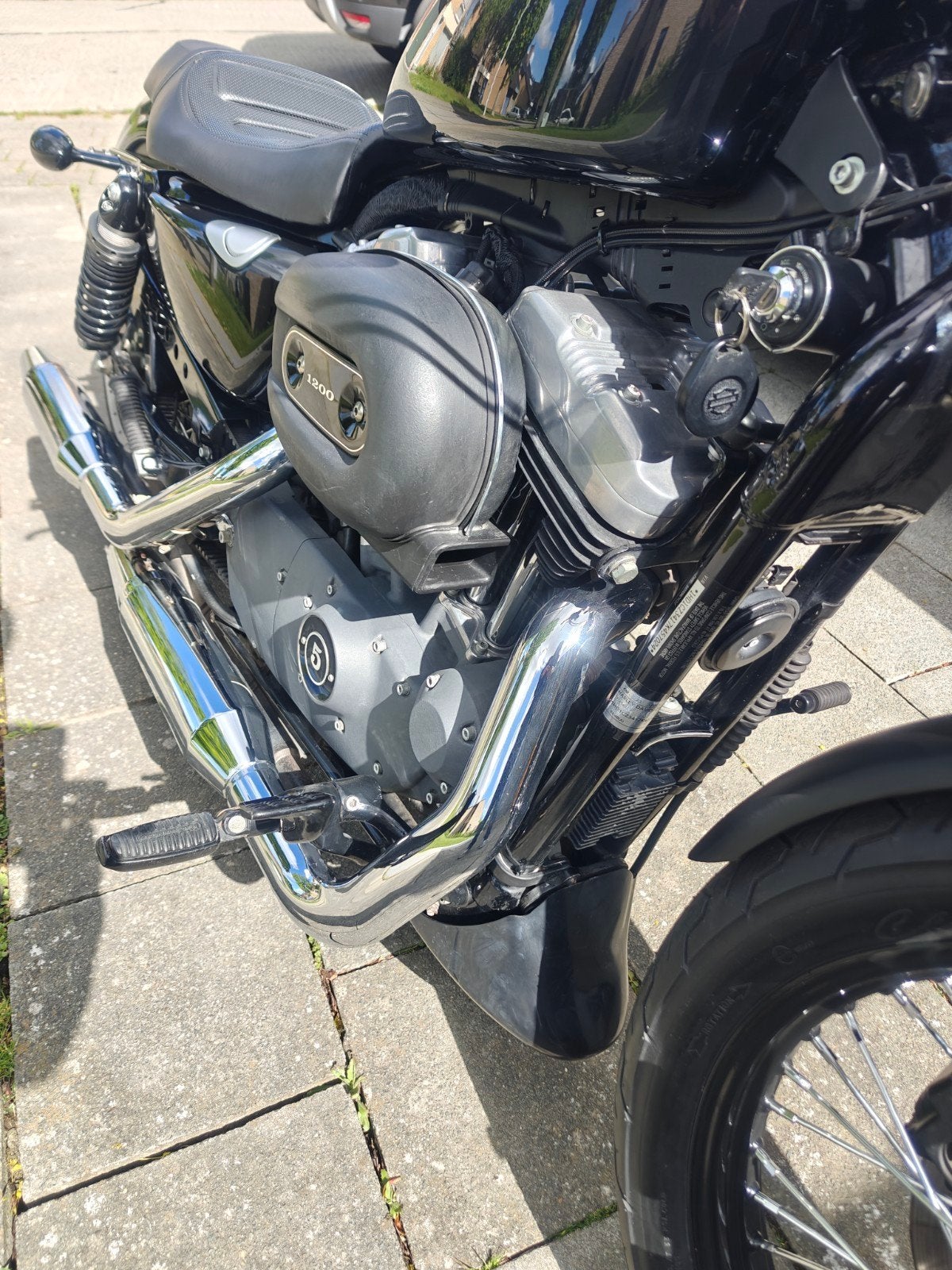Harley sportster 1200 uit 2007 injectie 17000 km gekeurd, Permis Moto A, Occasion, Plus de 35 kW, Chopper