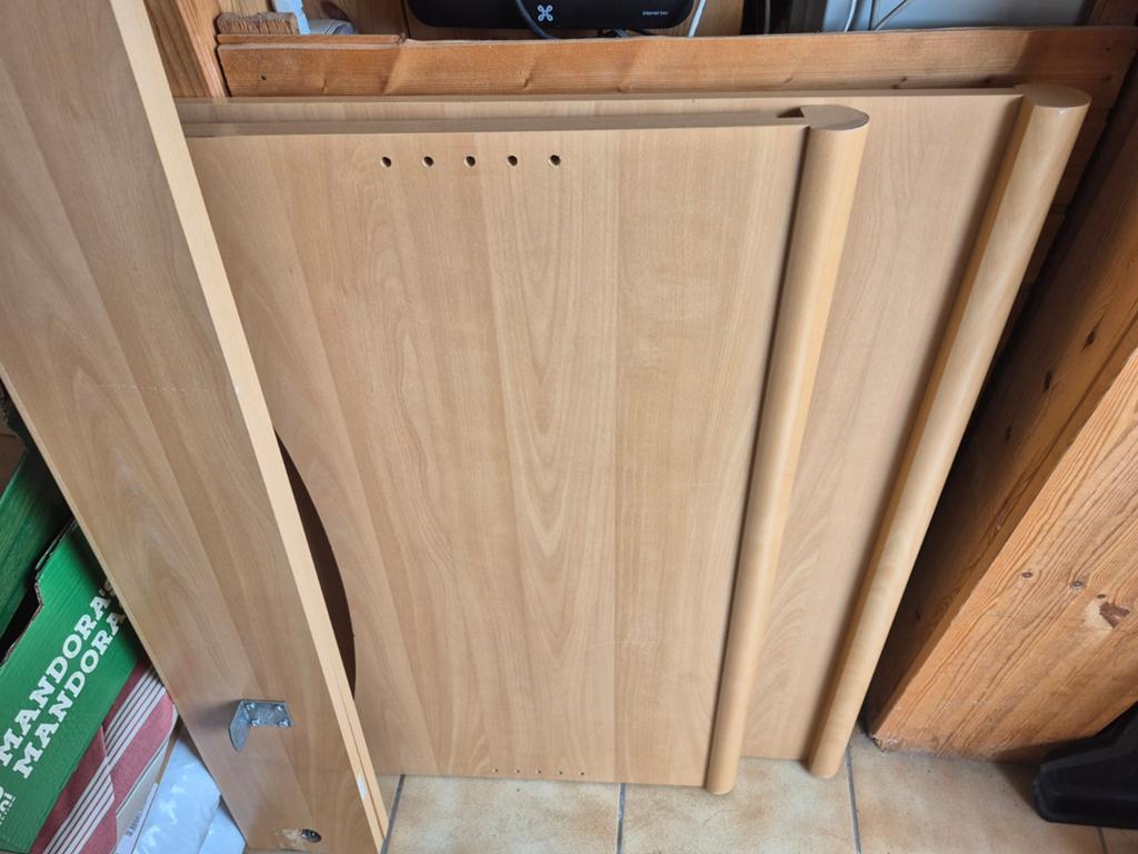 Cadre de lit simple, Maison & Meubles, 90 cm, Beige, Une personne, Enlèvement