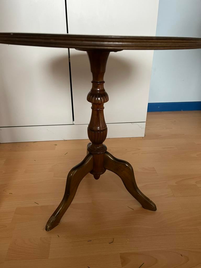 Bijzettafeltje, antiek, rond, kerselaar, Antiek en Kunst, Ophalen