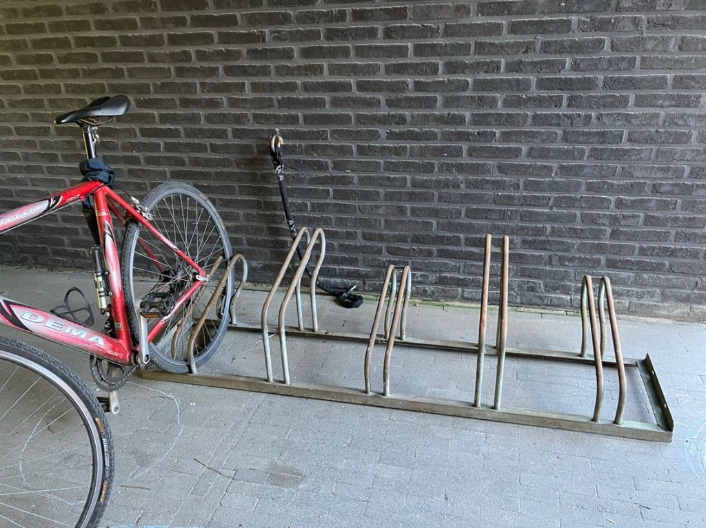 Fietsenrek staal, Ophalen, Gebruikt
