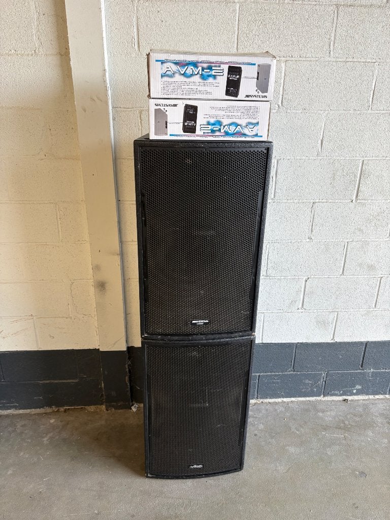 2x jb systems speakers, Inclusief kabels, Ophalen, Gebruikt, Speakerset