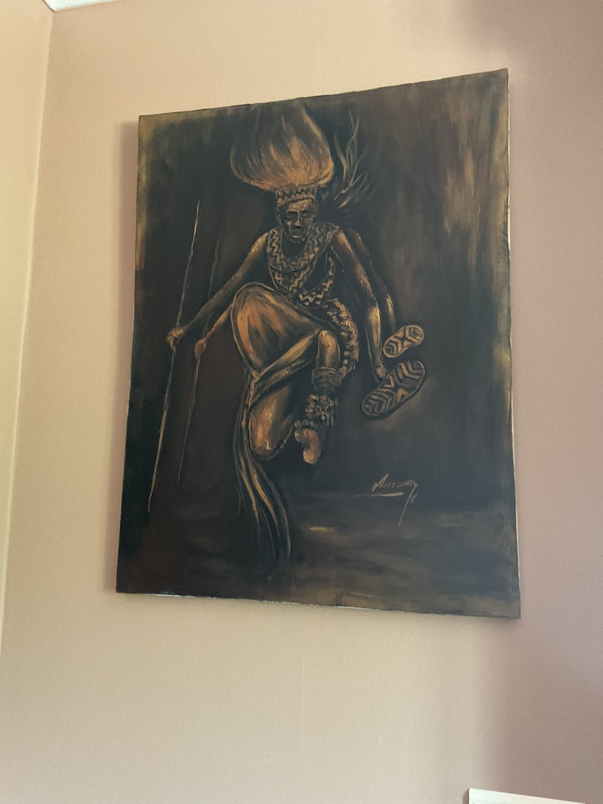 Afrikaans schilderij, Ophalen