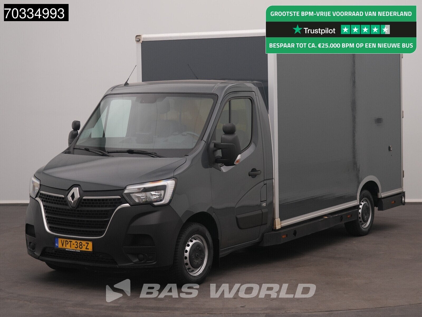 Renault Master 150PK Automaat Luchtvering Bakwagen Airco Cru, Cuir, Argent ou Gris, Achat, 2460 kg