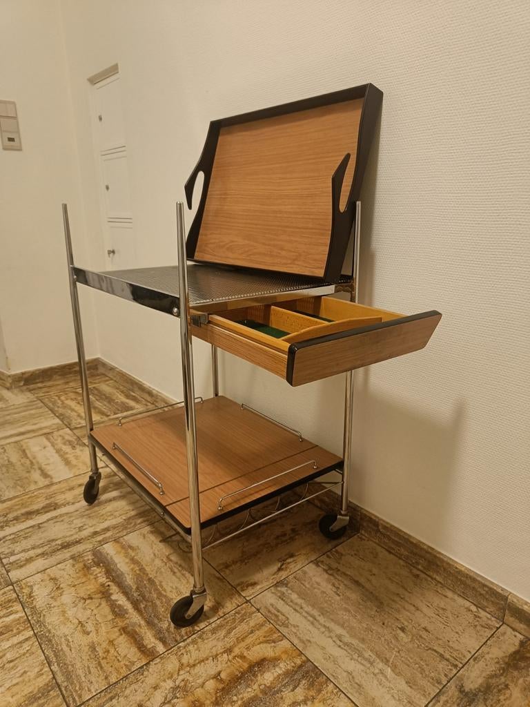 Vintage design serverwagens / trolley jaren 70, Ophalen
