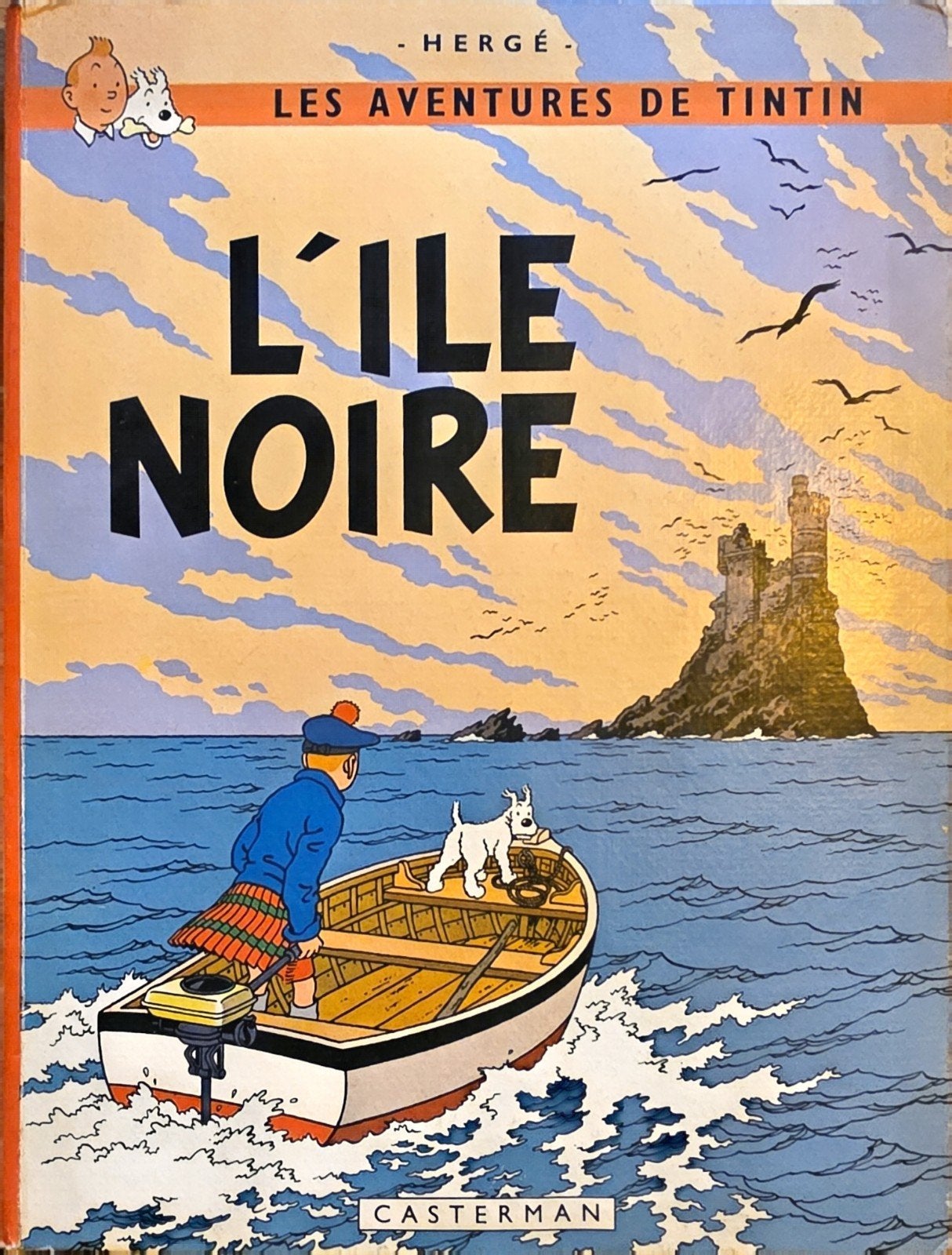 BD Tintin De Black Island-editie van de herziene versie van, Boeken, Eén stripboek, Herge, Ophalen, Gelezen