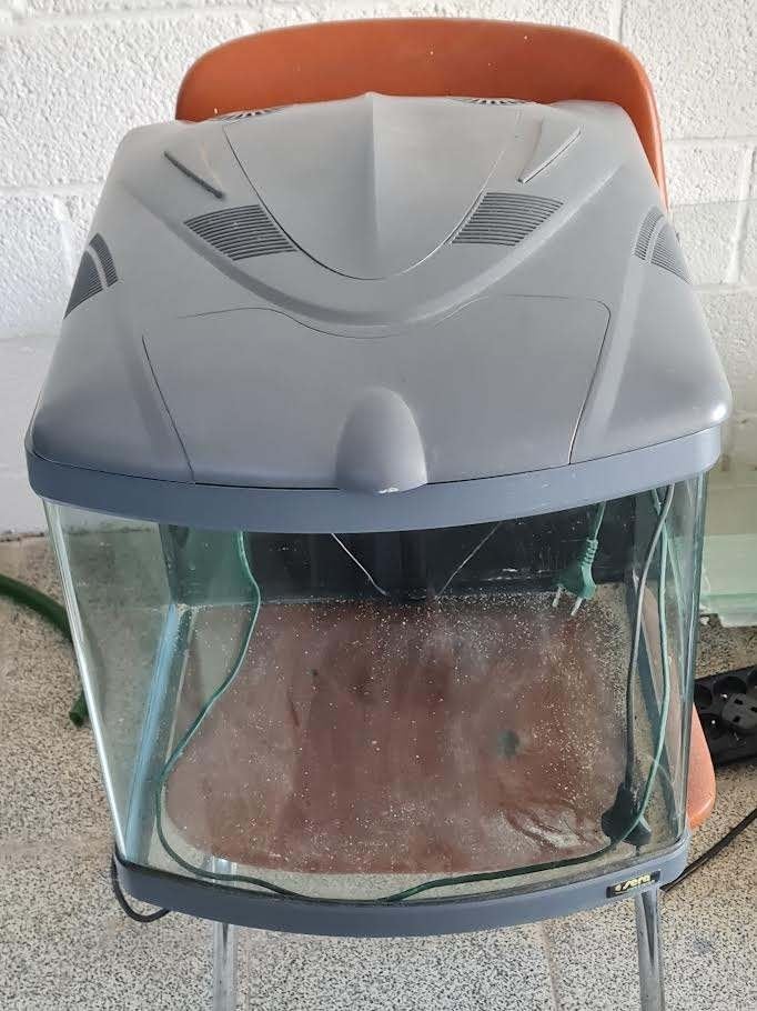 aquarium met afgeronde hoeken 40x40x40cm, Dieren en Toebehoren, Ophalen, Verwarming, Sera