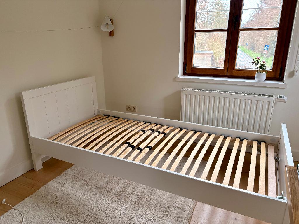 Cadre de lit avec sommier pour matelas 90x200, 90 cm, Enlèvement, Cottage, 200 cm