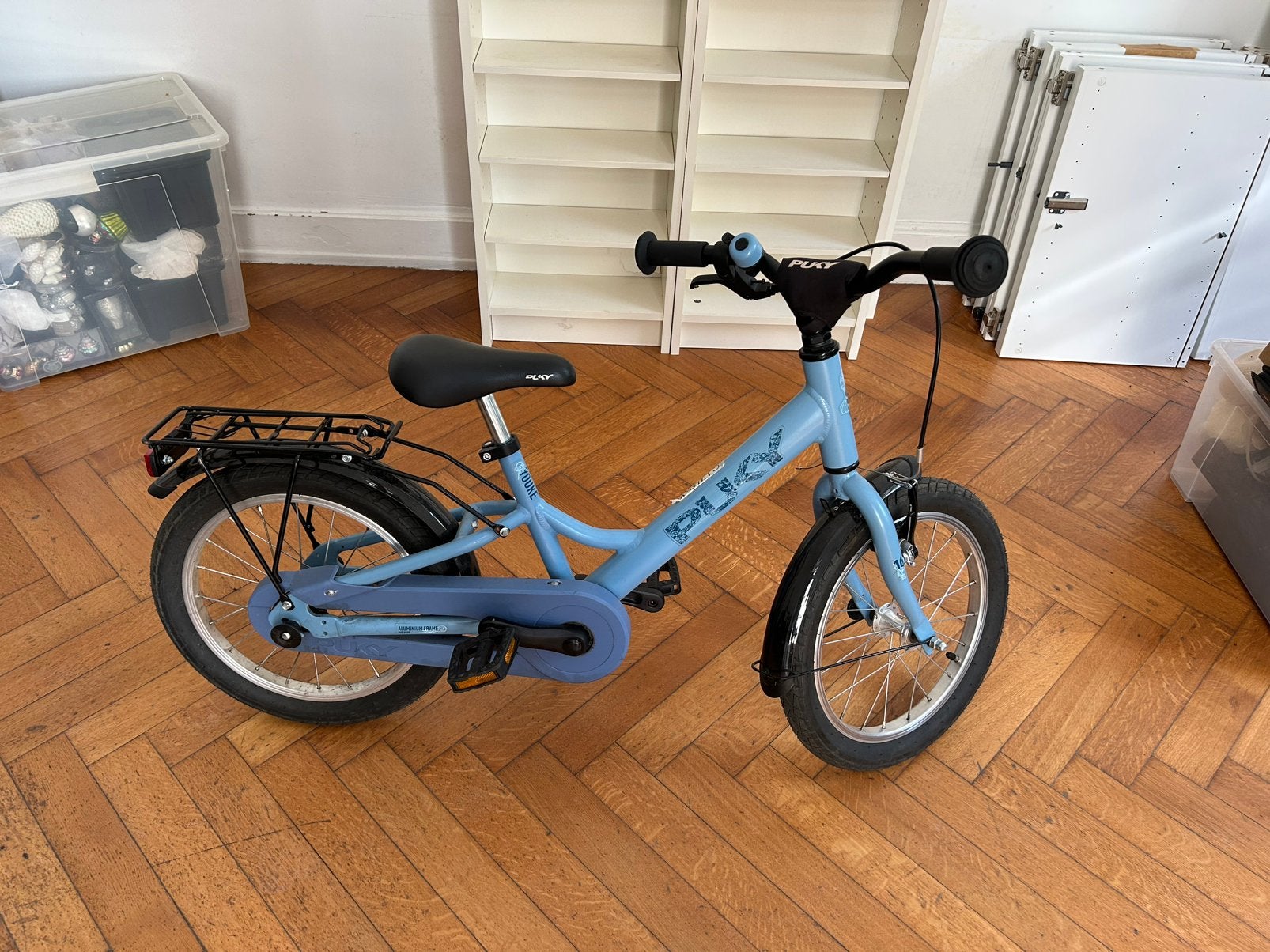 Puky Youke 16 (Breezy Blue) – kinderfiets, Fietsen en Brommers, Fietsen | Kinderfietsjes, Ophalen, Gebruikt, Terugtraprem, 16 tot 20 inch