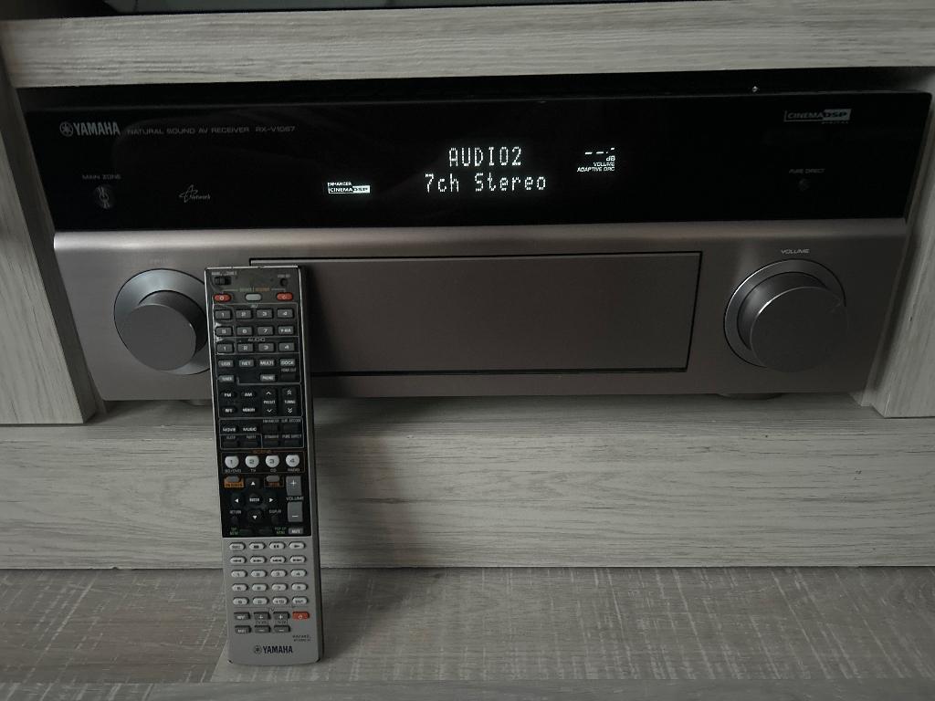 Amplis home cinéma Yamaha rxv 1067 hdmi 3d titane, Yamaha, Comme neuf, Enlèvement, 120 watts ou plus