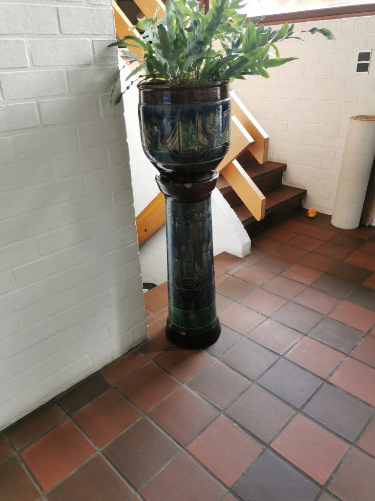 Plantenstaander en bloempot, Huis en Inrichting, Ophalen, Gebruikt