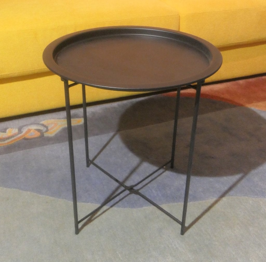 bijzettafel JYSK Banderop, Huis en Inrichting, Tafels | Bijzettafels, Ophalen, Minder dan 55 cm, Metaal of Aluminium, Rond