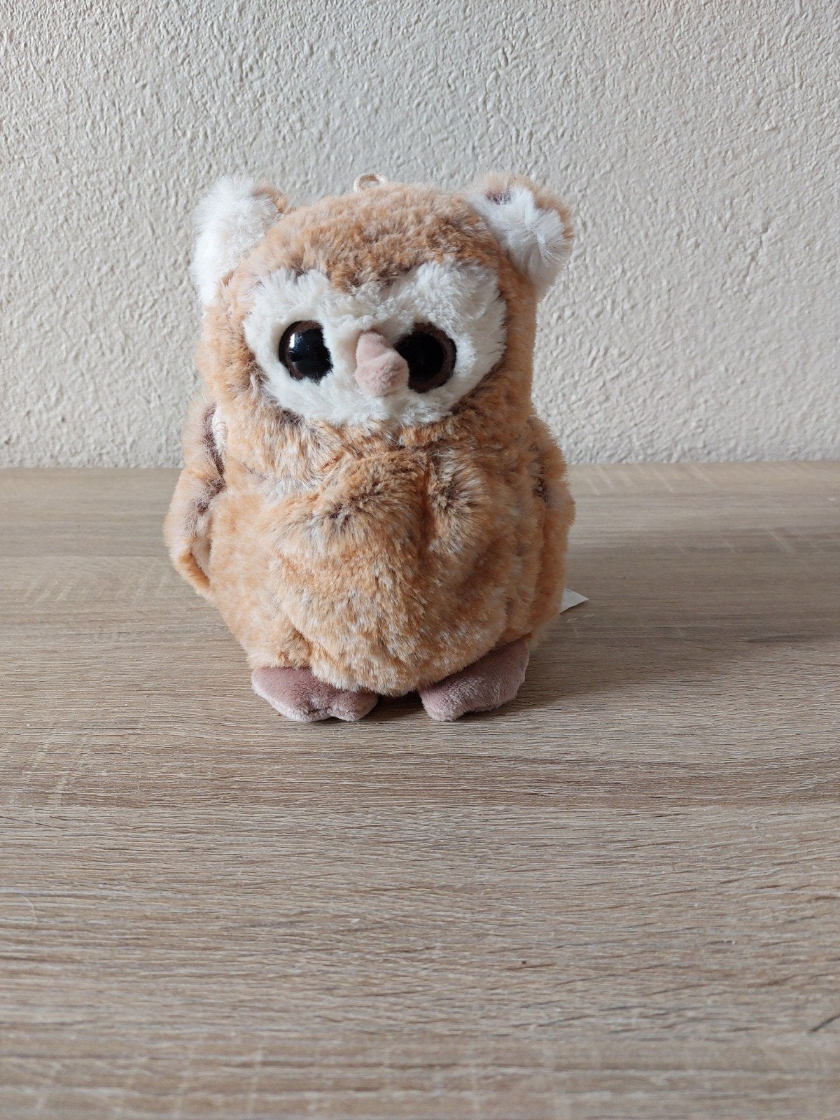 Bruine en beige pluche voor uilen/uilen - Ultrazacht 17 cm, Ophalen of Verzenden, Beige