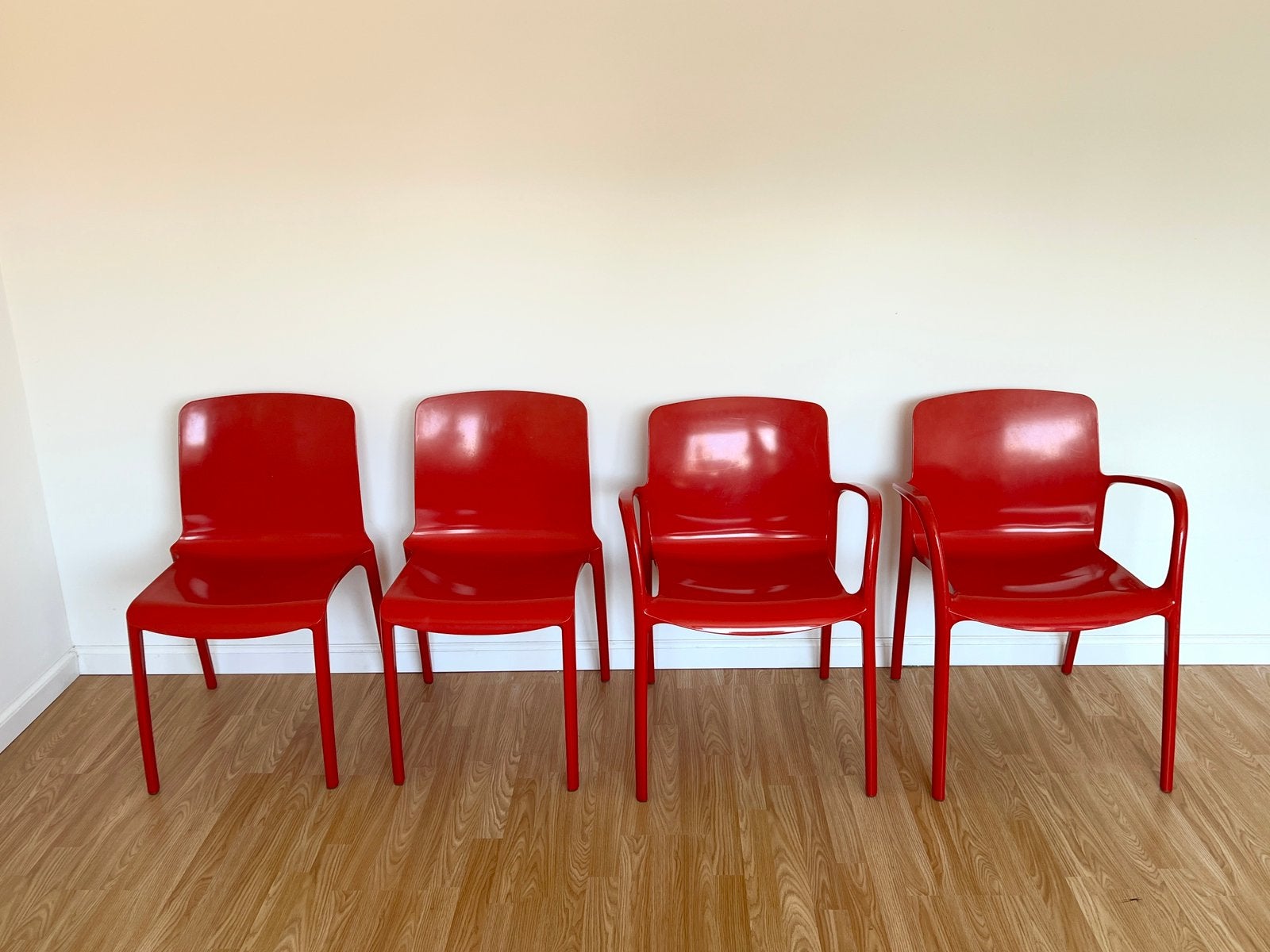 Tiffany Chairs by Marcello Ziliani for Casprini (4 pieces), Huis en Inrichting, Stoelen, Ophalen, Kunststof, Gebruikt, Vier