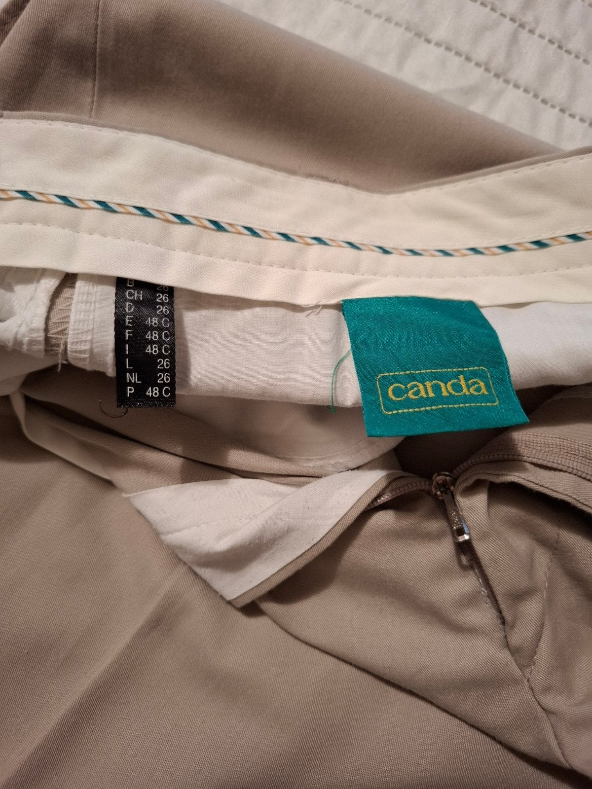 Klassieke korte heren broek / sjort beige, Ophalen of Verzenden, Gedragen, Beige, Canda