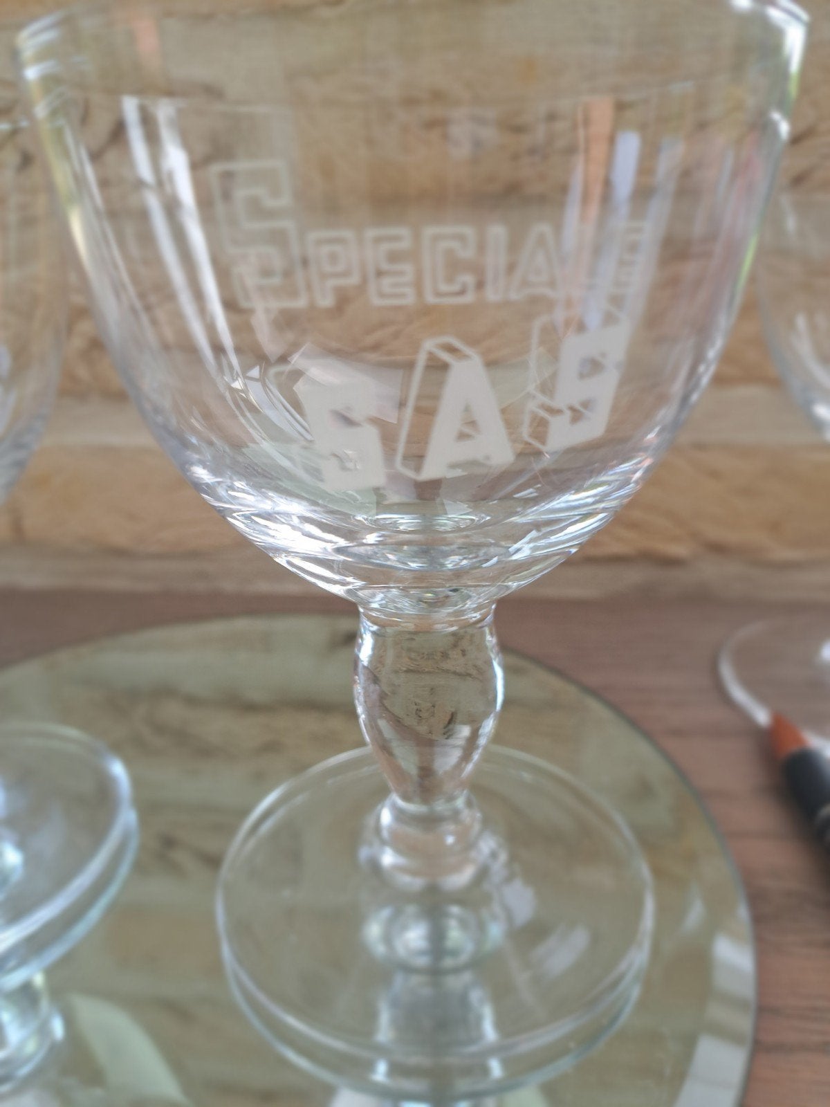 bierglazen sas 9stuks9, Enlèvement, Neuf