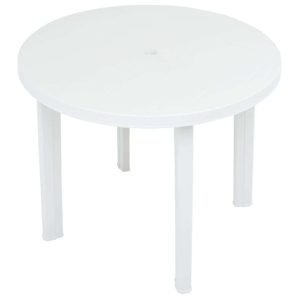 2 terrastafels, Tuin en Terras, Ophalen, Gebruikt, Rond, Kunststof