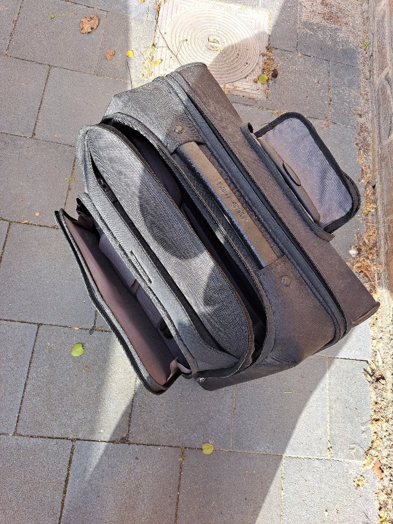 Samsonite boekentas, Ophalen, Zwart, Aktetas of Boekentas, 40 tot 50 cm