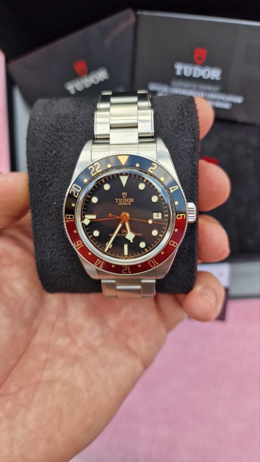 Tudor Black Bay GMT Coke, Comme neuf, Acier, Montre-bracelet, Acier