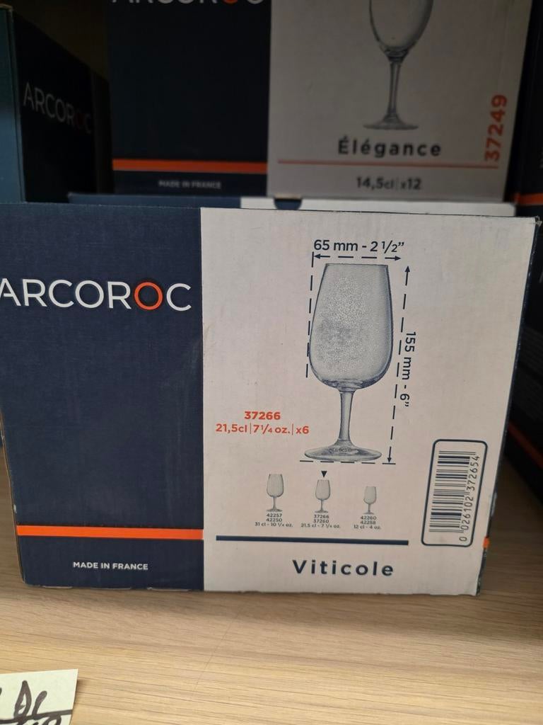 A vendre 12 verres viticole a dégustation 21,5cl, Enlèvement