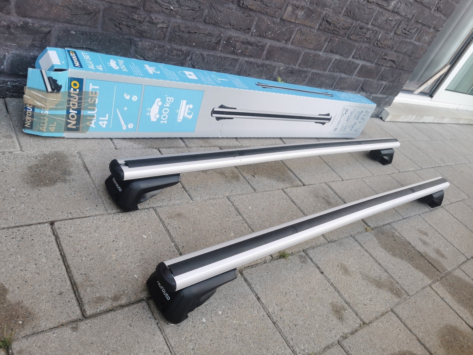 Barres de toit Norauto "Aluset 4L" - aluminium 127 cm, Ophalen