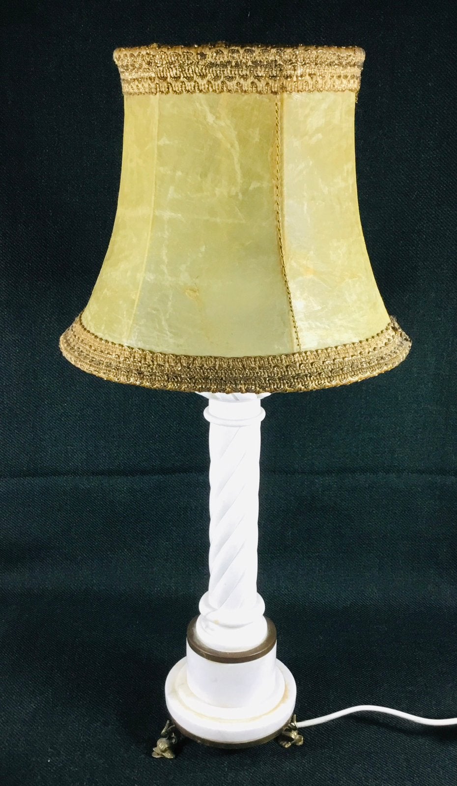 Antiek wit marmeren tafellampje 1927 Italië, Antiek en Kunst, Ophalen of Verzenden