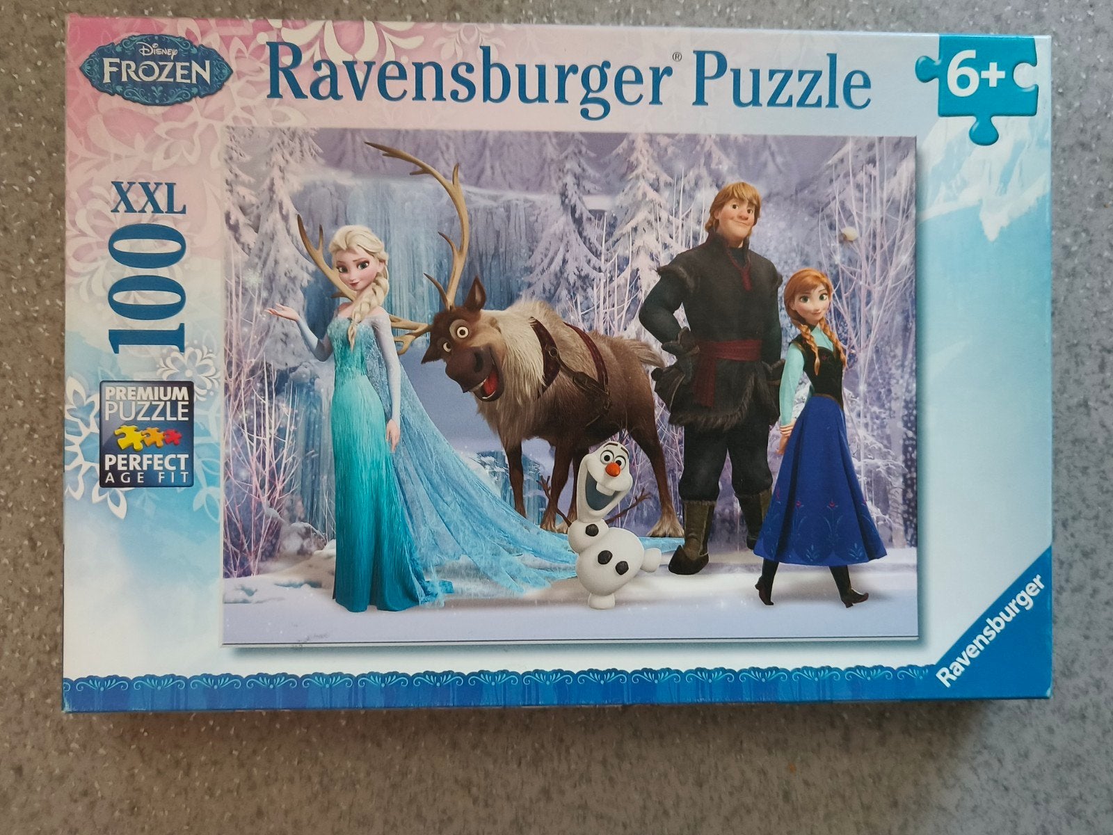 puzzel Frozen 100 pcs, Ophalen of Verzenden, Meer dan 50 stukjes, Zo goed als nieuw, 6 jaar of ouder