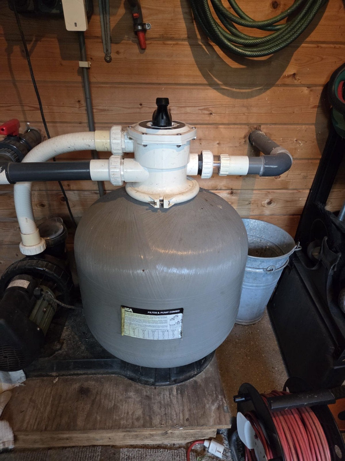 zwembadpomp met zandfilter en 3weg kraan, Tuin en Terras, Zwembad-toebehoren, Ophalen, Filter