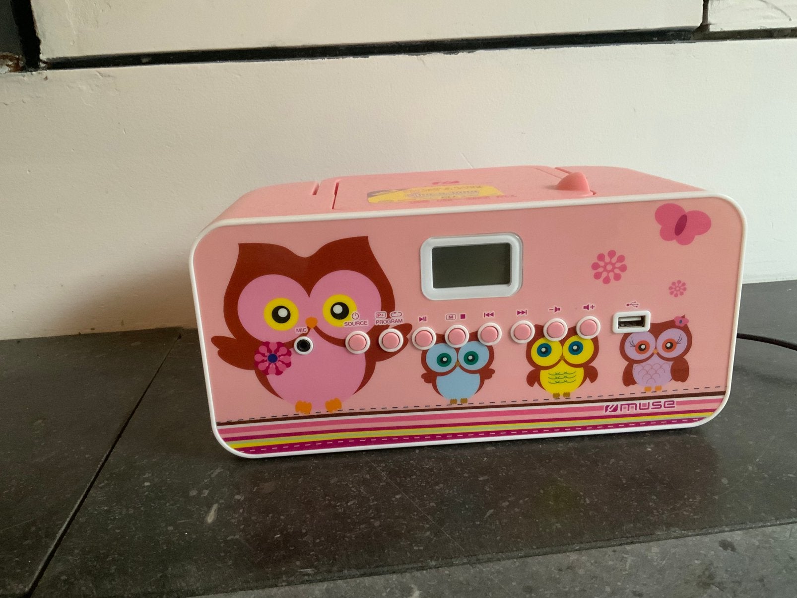 A vendre radio -CD enfant rose, TV, Hi-fi & Vidéo, Enlèvement, Comme neuf, Radio