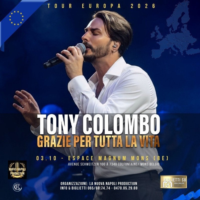 2 places Tony Colombo & Band - Colfontaine, Tickets & Billets, Octobre