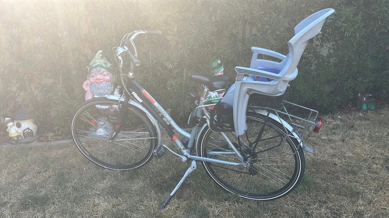 Damesfiets gazelle met kinderstoel, Enlèvement, Utilisé, Gazelle
