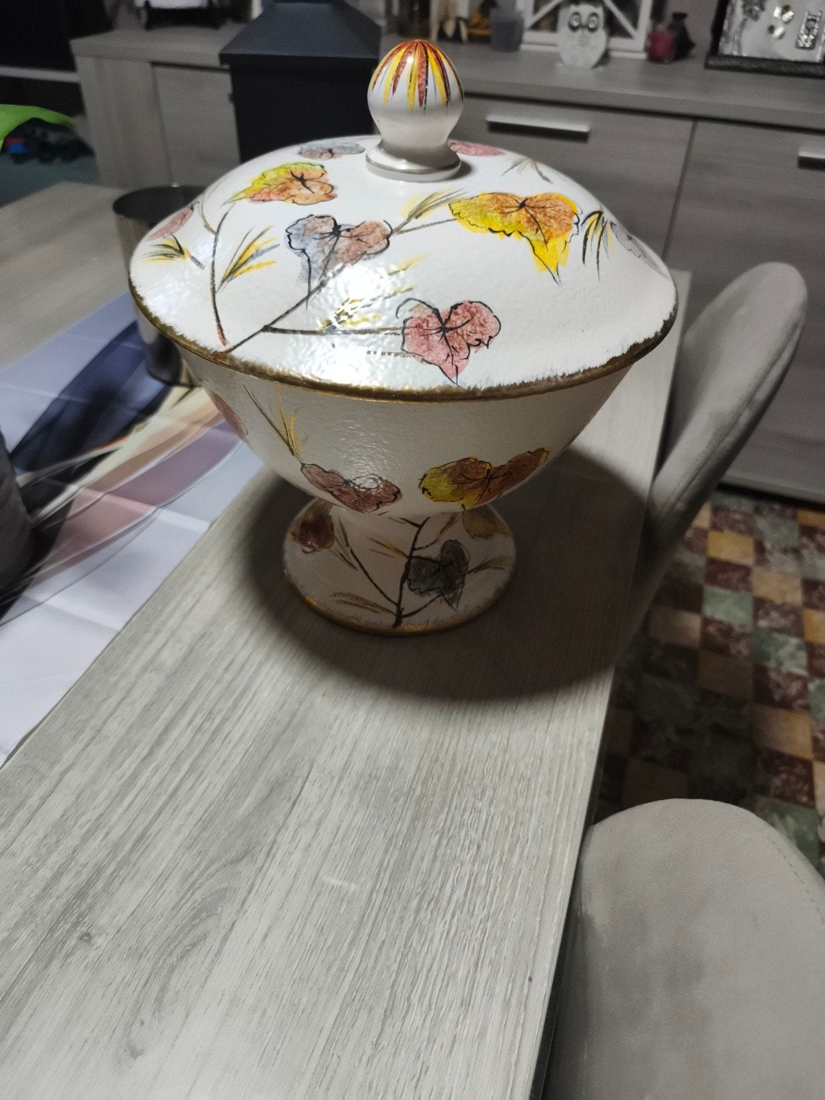 Terracotta schaal met deksel, Antiek en Kunst, Ophalen