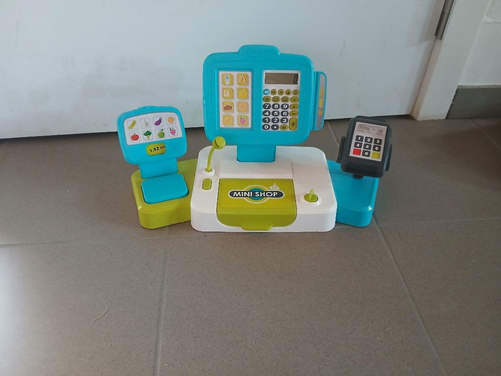 Speelgoedkassa, Ophalen, Zo goed als nieuw, Kunststof, Speelkeuken-accessoire