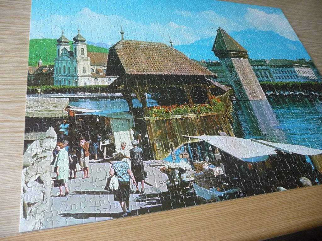 Puzzel 1000 stukjes MB, Hobby & Loisirs créatifs, Sport cérébral & Puzzles, Enlèvement, 500 à 1500 pièces, Utilisé, Puzzle