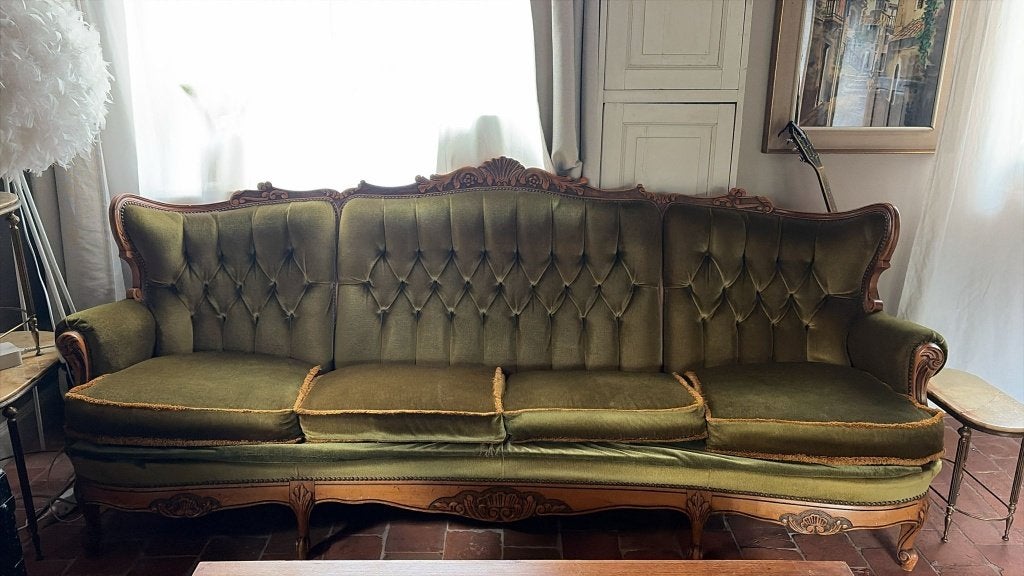 Antieke Franse zitbank / zetel - Stijl Louis XV, Antiek en Kunst, Antiek | Meubels | Stoelen en Sofa's, Ophalen