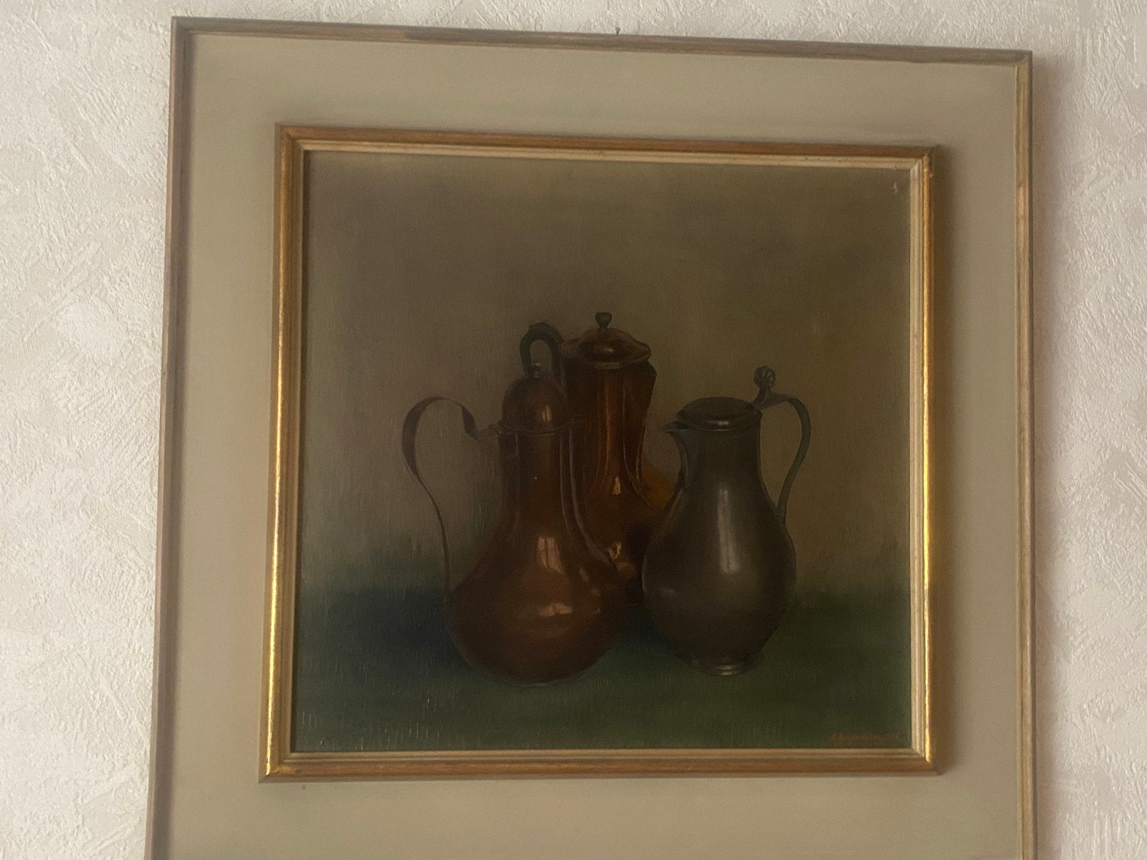 Stilleven op doek van kunstenaar A . Vanderveken, Peint à la main, Autres techniques, Enlèvement, Toile