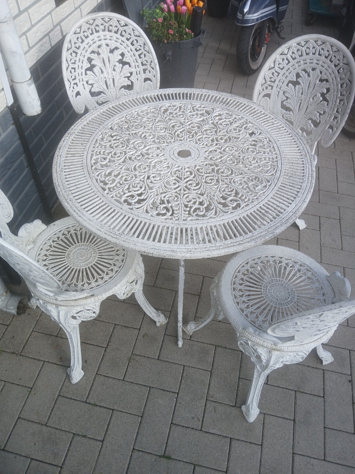 Brocante vintage tuinset, Ophalen, Tuinset