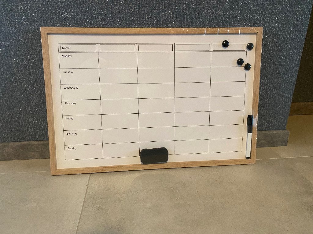 Magnetisch whiteboard planner NIEUW, Huis en Inrichting, Ophalen, Nieuw, Magneetbord