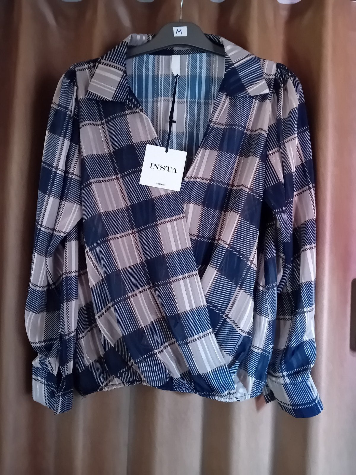 Fijne cross body bloes draagmaat L, Kleding | Dames, Blouses en Tunieken, Ophalen of Verzenden, Nieuw, Maat 38/40 (M)