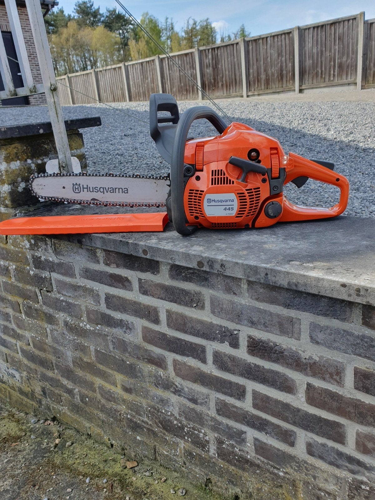 boomzaag husqvarna 445 ll 38 cm, Ophalen, Benzine