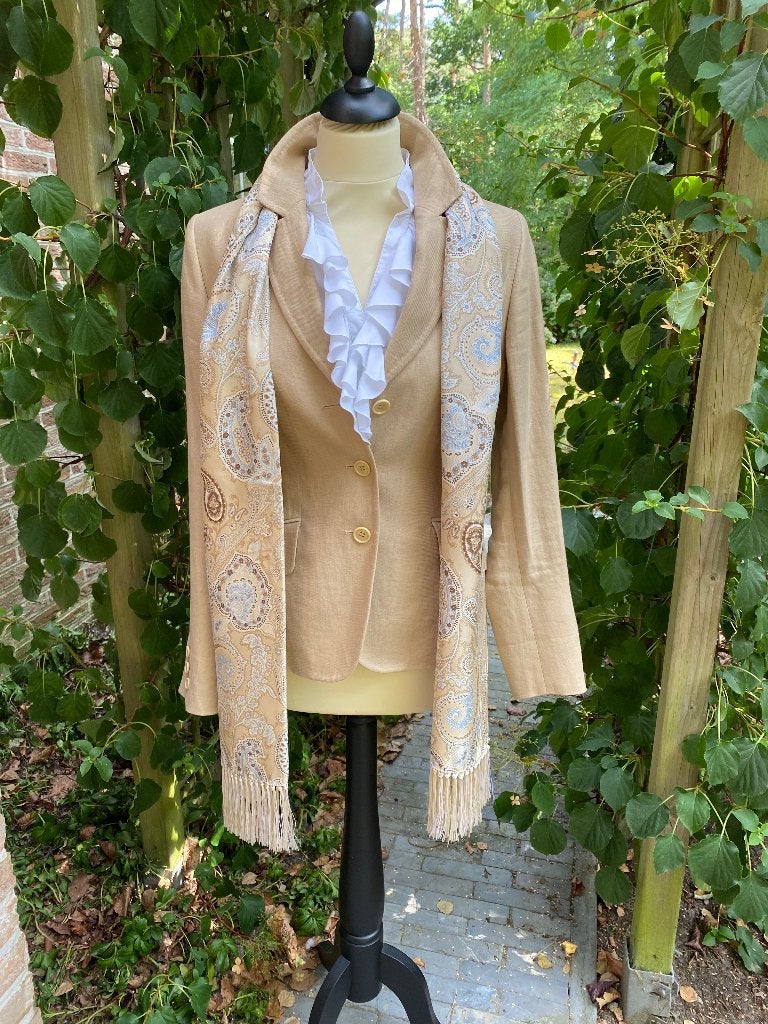 Blazer en lin beige SCAPA - 38/40, Taille 38/40 (M), Scapa, Enlèvement ou Envoi, Beige