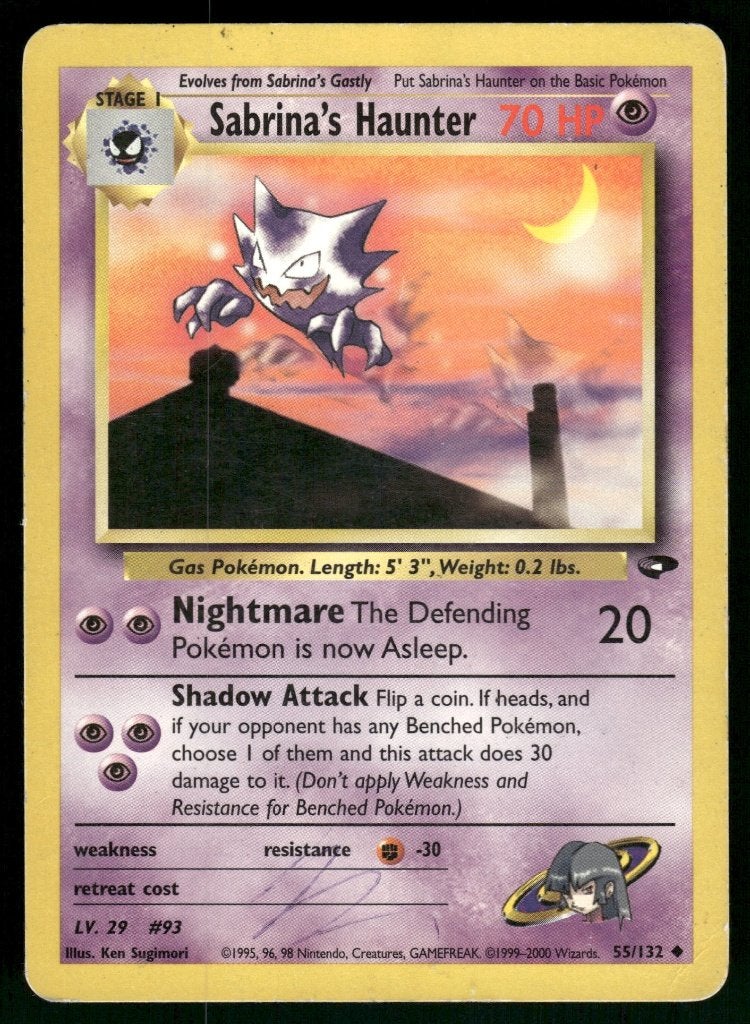 Sabrina's Haunter 55/132 - Gym Challenge (EX), Verzenden, Gebruikt
