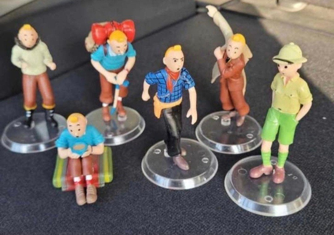 Tintin 6 figurines de collection, Enlèvement ou Envoi