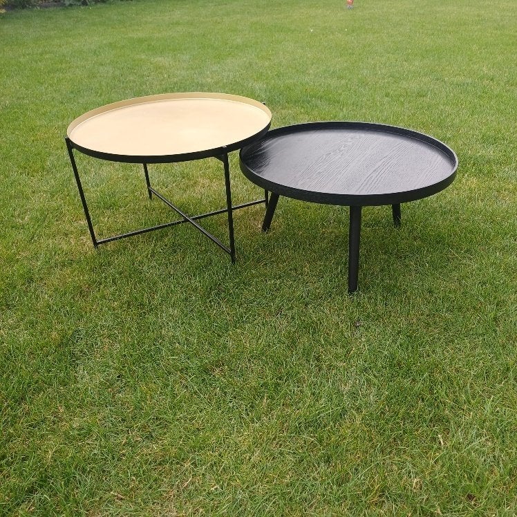 salontafel set, Ophalen, Rond, Grenenhout