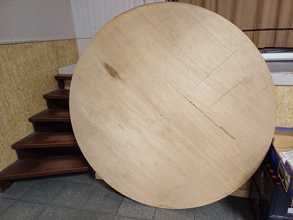 tafel, Huis en Inrichting, Tafelonderdelen, Ophalen, Gebruikt, Rond, Tafelblad