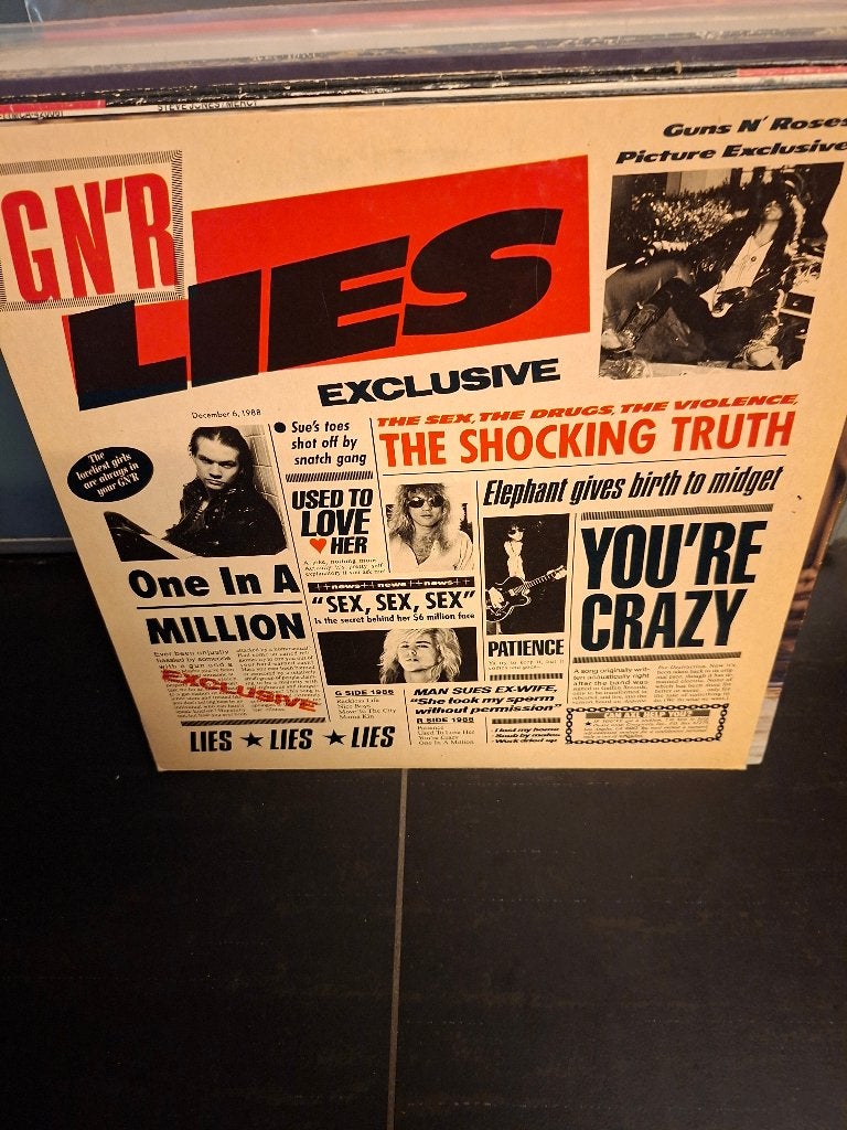 lp - guns n roses - lies - vak 1, LP, Hardrock, Ophalen of Verzenden, Zo goed als nieuw