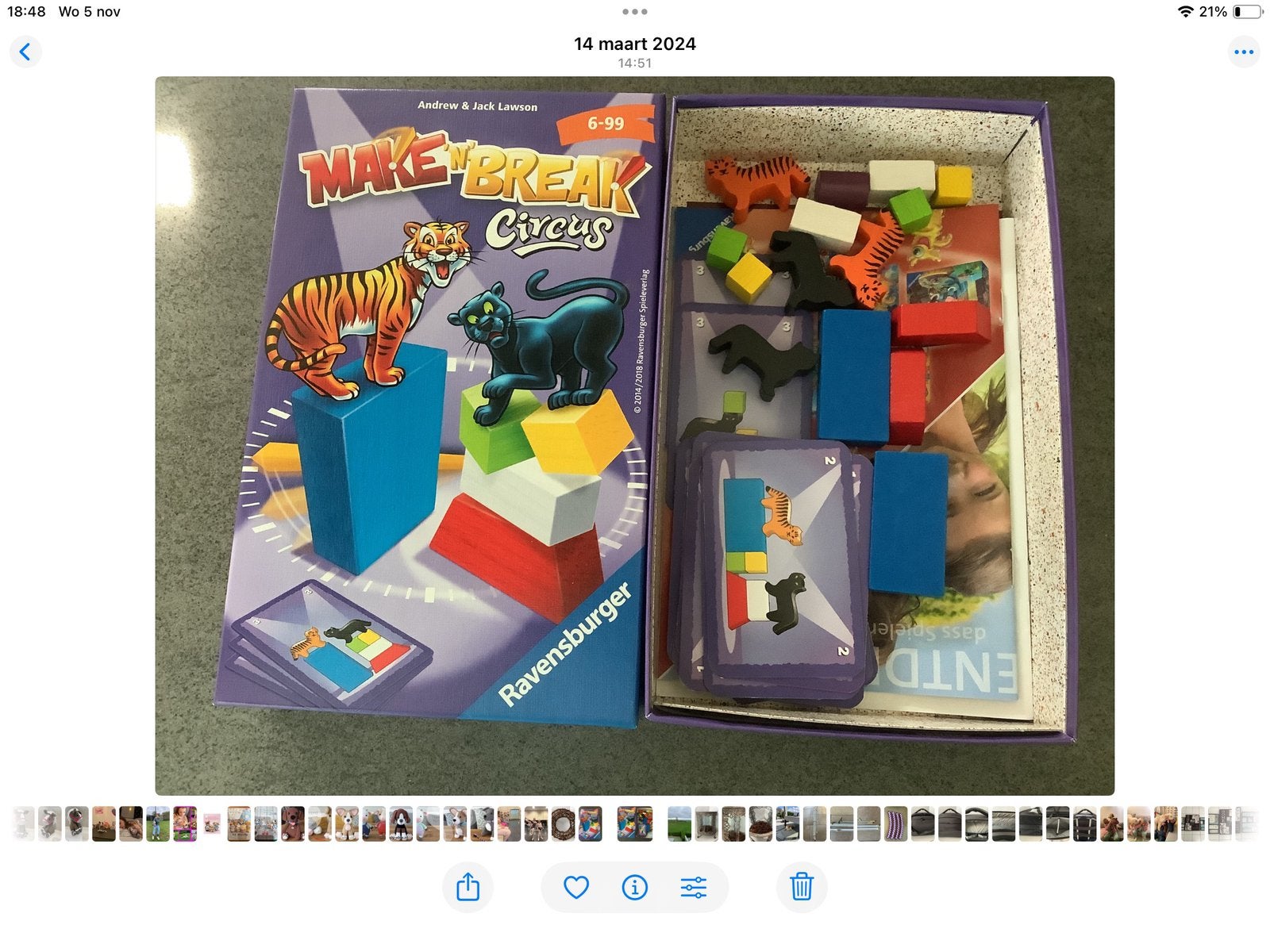 Make’n Break Circus. Ravenburger. In nieuwe staat., Ophalen of Verzenden, Zo goed als nieuw