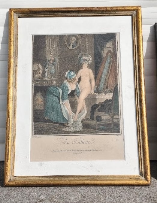 Lithographie la toilette de jollain par L bonnet, Enlèvement ou Envoi, Lithographie