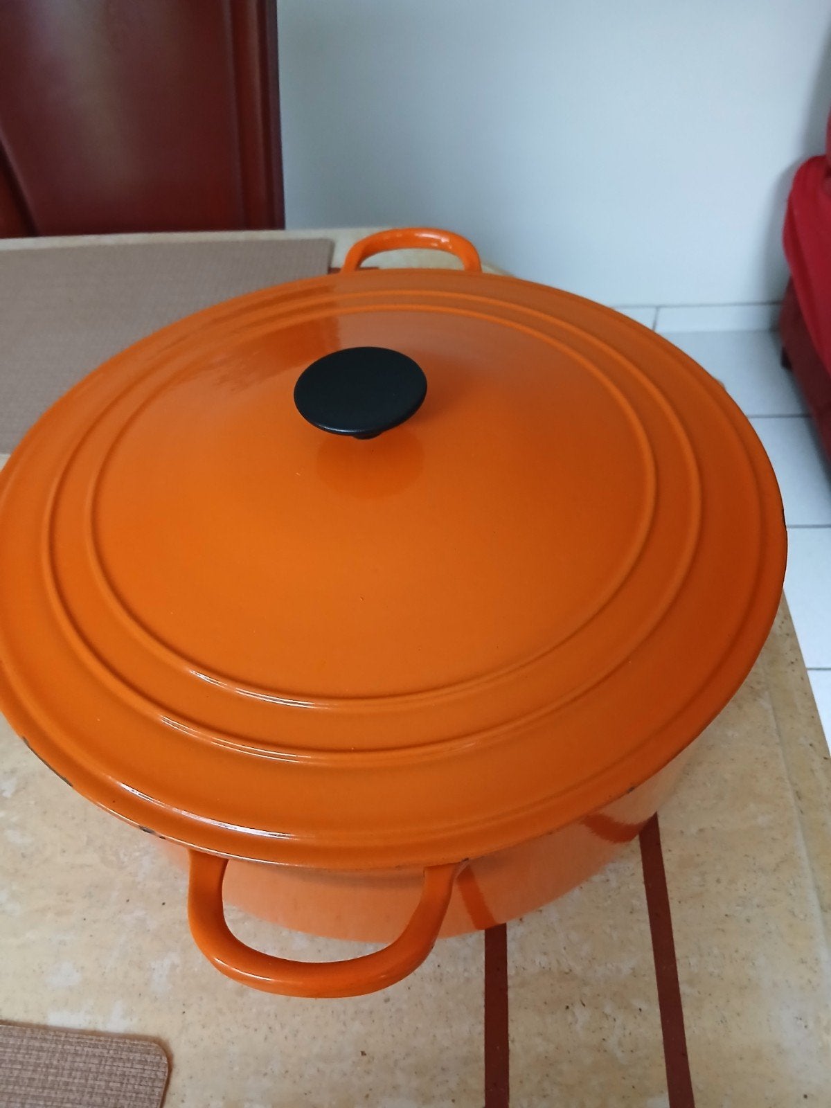 Le creuset pan, Ophalen, Le Creuset