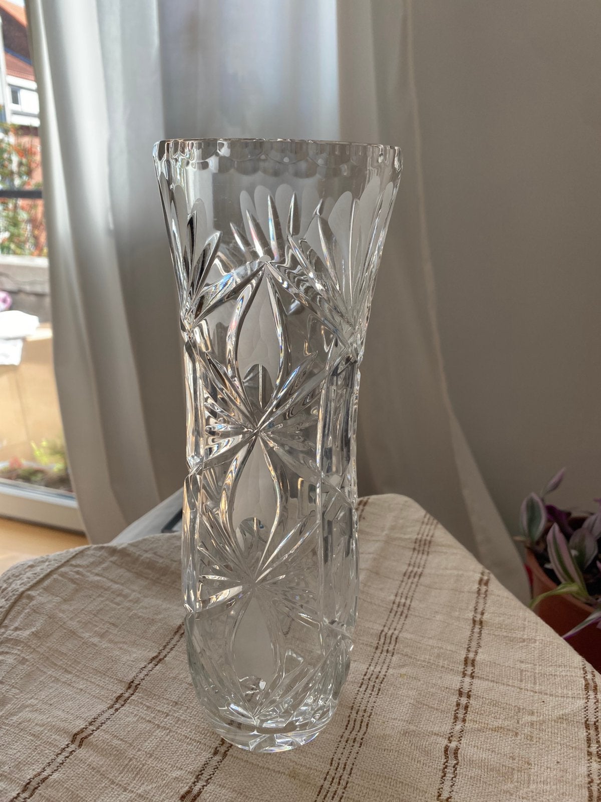 Kristallen doos voor bloemen, 11€, Ophalen, Transparant, 27 cm, Glas