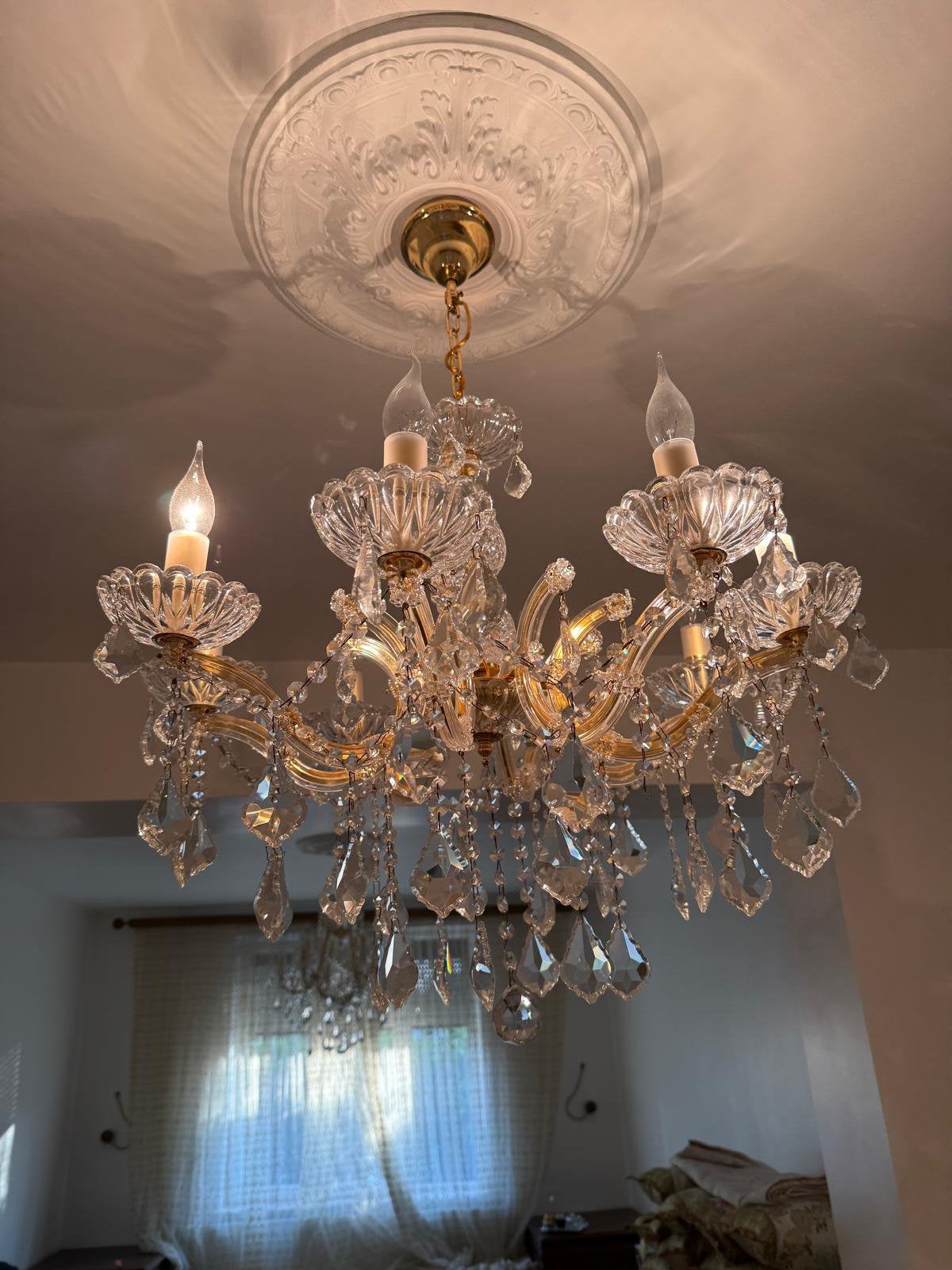 Lustre à 8 lumières, Enlèvement, Comme neuf